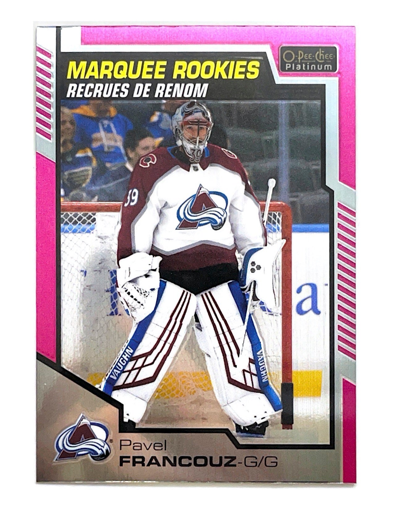 Pavel Francouz 2020-21 O-Pee-Chee Platinum Matte Pink #185