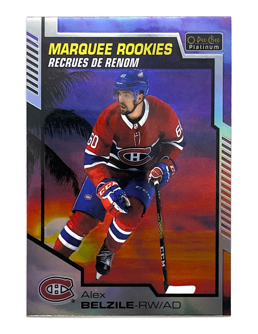 Alex Belzile 2020-21 O-Pee-Chee Platinum Marquee Rookies Sunset #187
