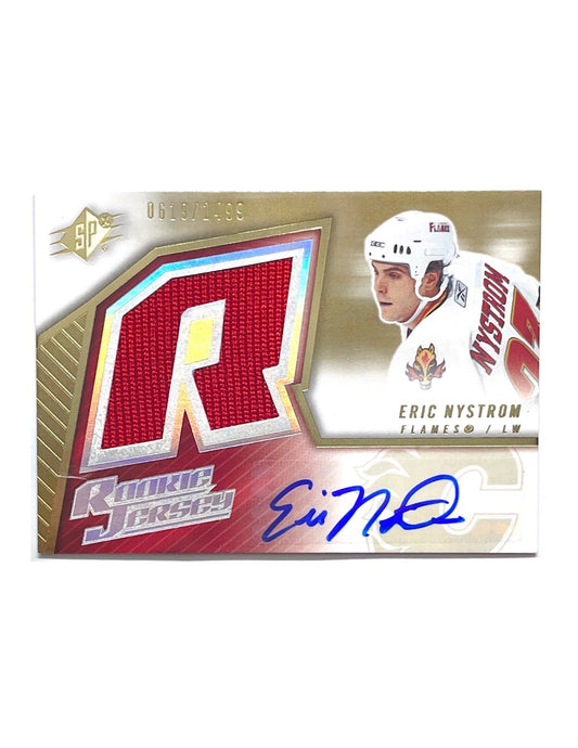 Eric Nystrom 2005-06 Upper Deck SPX Rookie Jersey Autograph #188 - 0619/1499