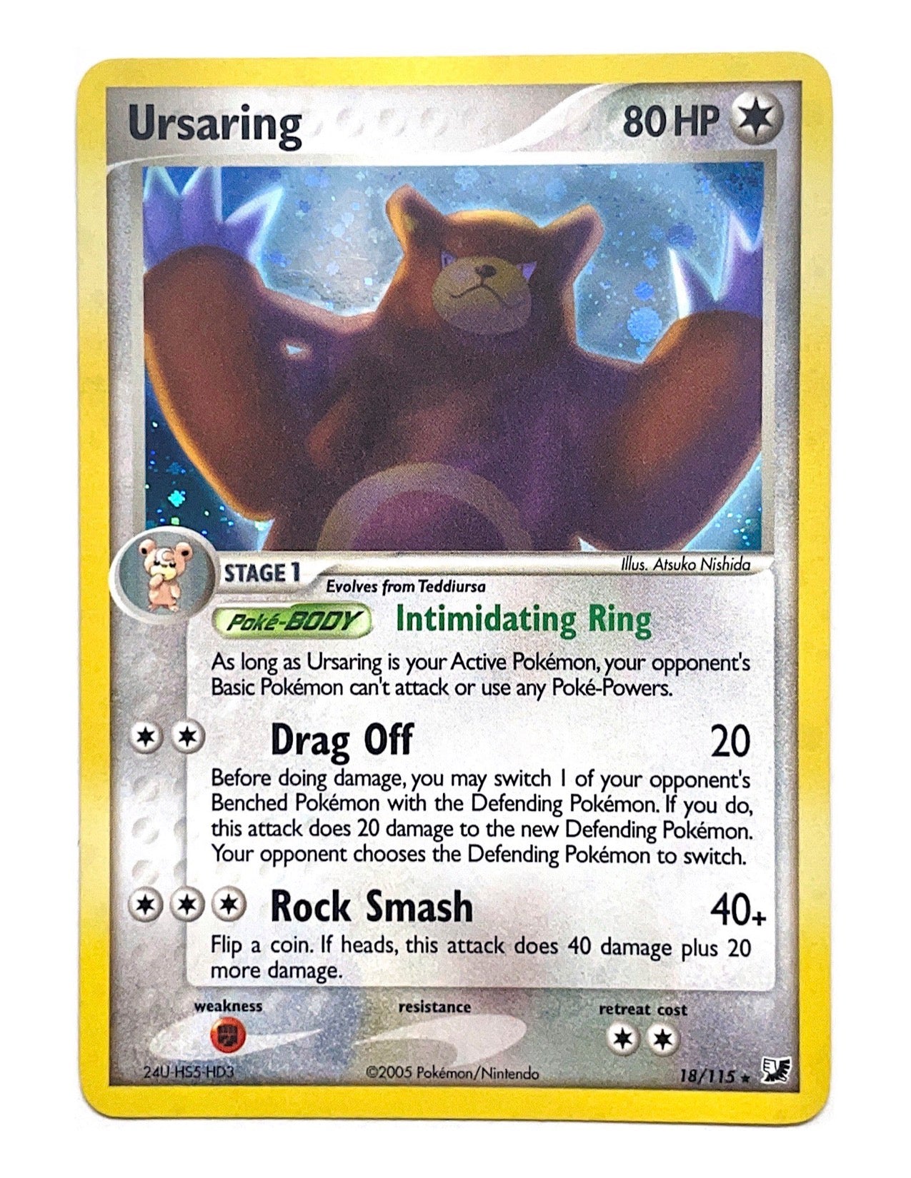 Ursaring 18/115 Holo Rare - EX Unseen Forces