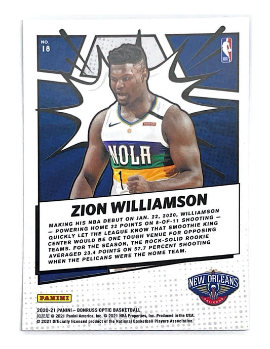Zion Williamson 2020-21 Panini Donruss Optic My House #18