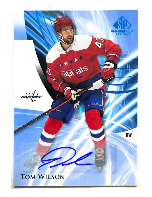 Tom Wilson 2020-21 Upper Deck SP Game Used Autograph #18