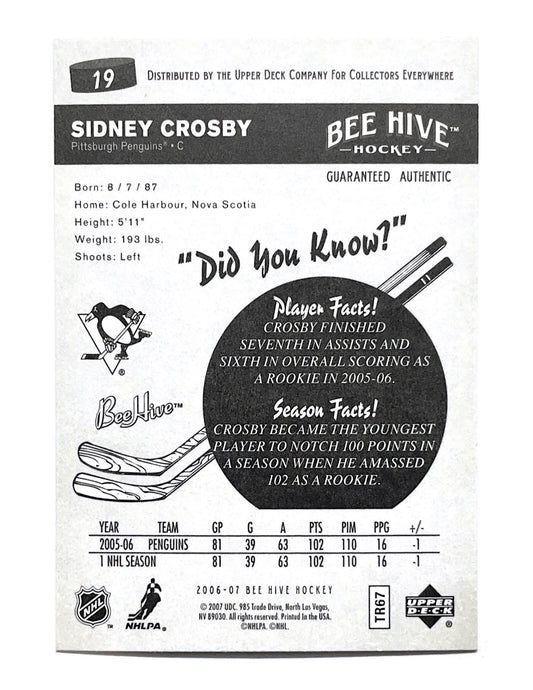 Sidney Crosby 2006-07 Upper Deck Bee Hive #19