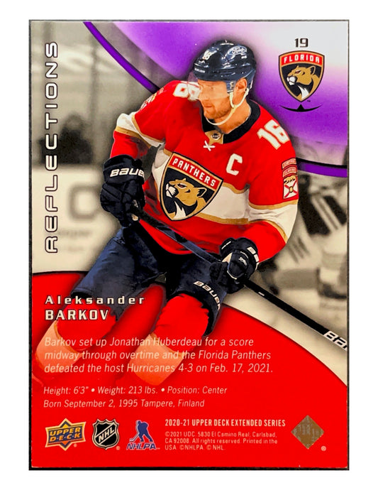 Alexander Barkov 2020-21 Upper Deck Extended Series Reflections Amethyst #19 - 258/300