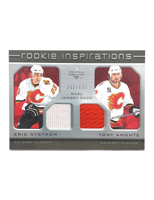 Eric Nystrom/Tony Amonte 2005-06 Upper Deck Rookie Update Rookie Inspirations Jersey #200 - 242/999