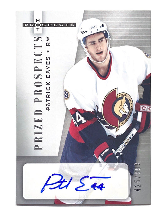 Patrick Eaves 2005-06 Upper Deck Fleer Prized Prospects Autograph #207 - 425/999