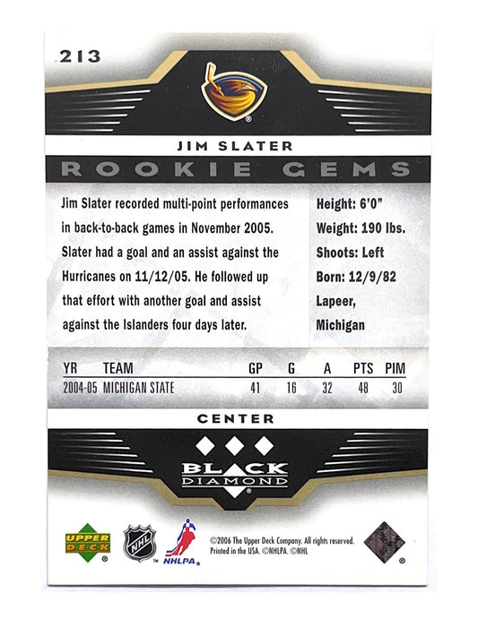 Jim Slater 2005-06 Upper Deck Black Diamond Rookie Gems #213