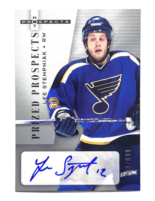 Lee Stempniak 2005-06 Upper Deck Fleer Prized Prospects Autograph #214 - 700/999