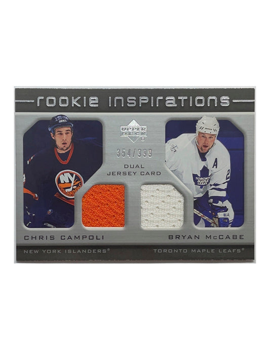 Chris Campoli/Bryan McCabe 2005-06 Upper Deck Rookie Update Rookie Inspirations Jersey #220 - 354/999