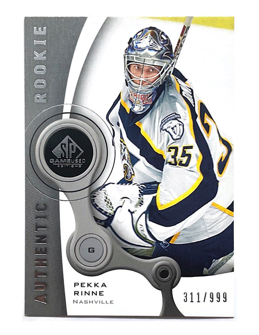 Pekka Rinne 2005-06 Upper Deck SP Game Used Authentic Rookie #221 - 311/999