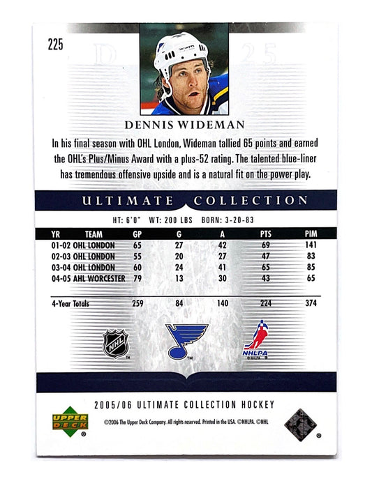 Dennis Wideman 2005-06 Upper Deck Ultimate Collection Ultimate Rookie #225 - 015/599