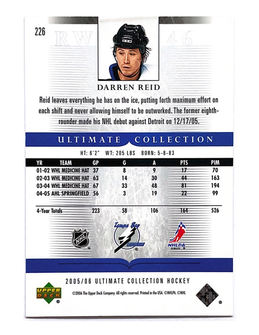 Darren Reid 2005-06 Upper Deck Ultimate Collection Ultimate Rookie #226 - 218/599