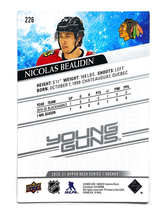 Nicolas Beaudin 2020-21 Upper Deck Series 1 Young Guns #226