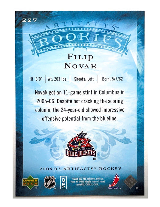 Filip Novak 2006-07 Upper Deck Artifacts Rookies #227 - 444/999