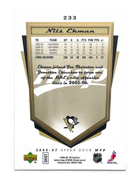 Nils Ekman 2006-07 Upper Deck MVP Gold Scripts #233 - 067/100