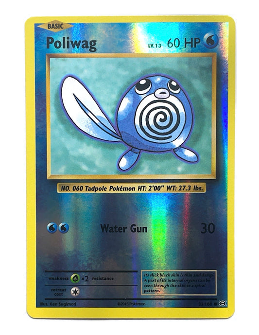 Poliwag 23/108 Reverse Holo Common - Evolutions