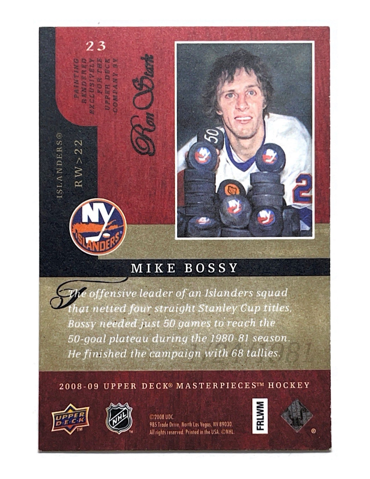 Mike Bossy 2008-09 Upper Deck Masterpieces #23