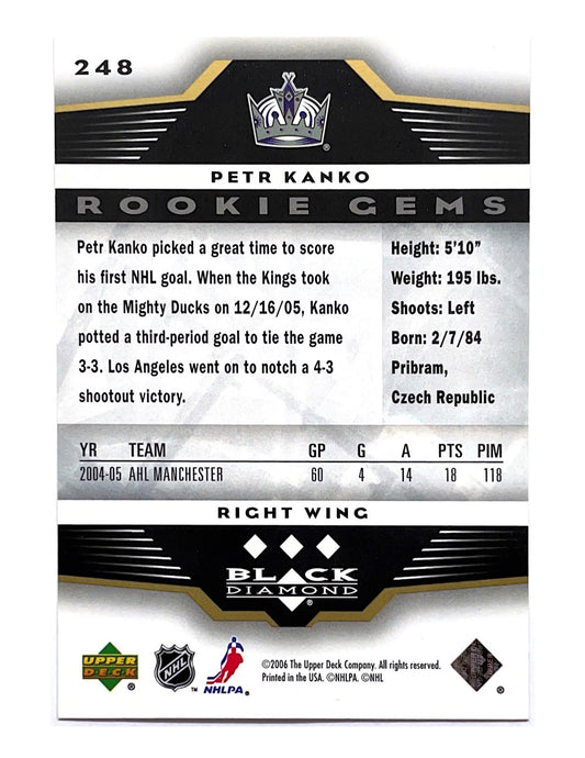 Petr Kanko 2005-06 Upper Deck Black Diamond Rookie Gems #248