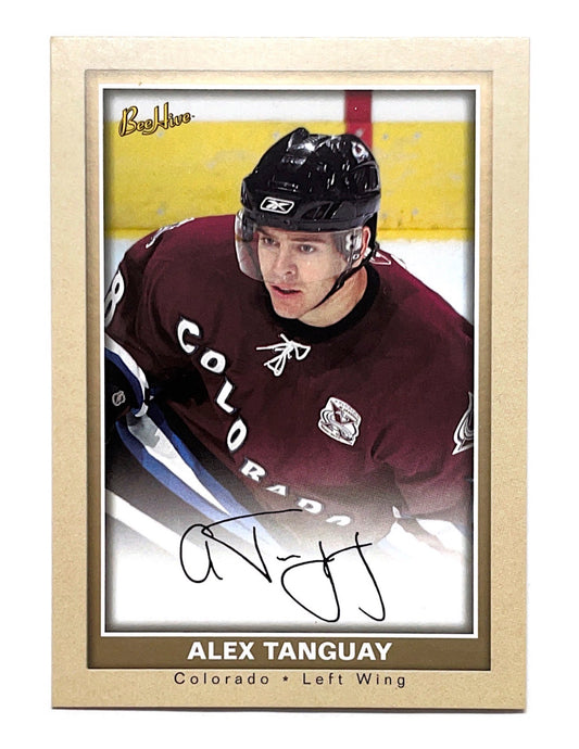 Alex Tanguay 2005-06 Upper Deck Bee Hive Beige Facsimile Autograph #24