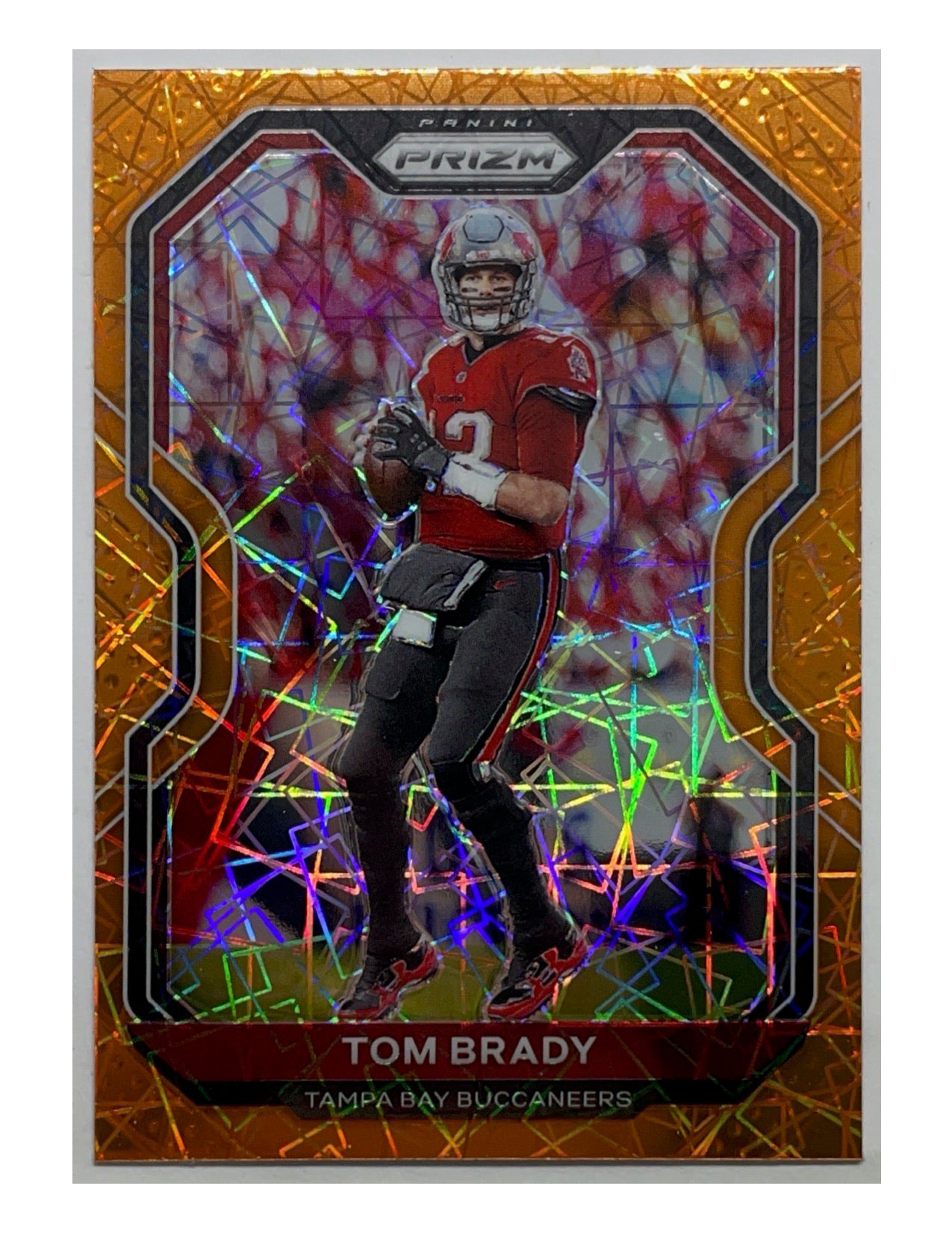 Tom Brady 2020 Panini Prizm Orange Lazer #255