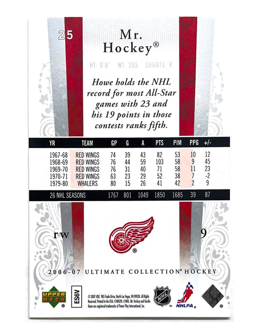 Mr. Hockey (Gordie Howe) 2006-07 Upper Deck Ultimate Collection #25 - 042/699