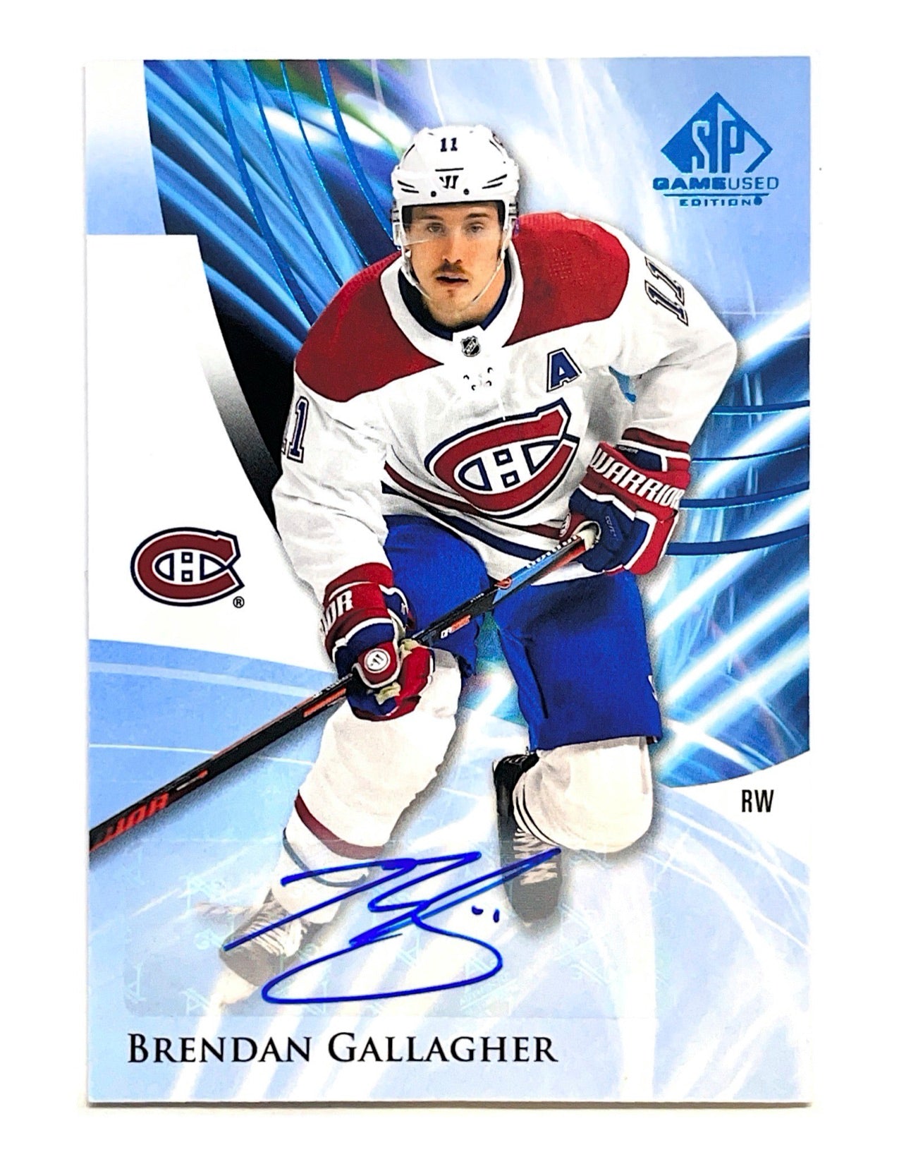 Brendan Gallagher 2020-21 Upper Deck SP Game Used Autograph #28