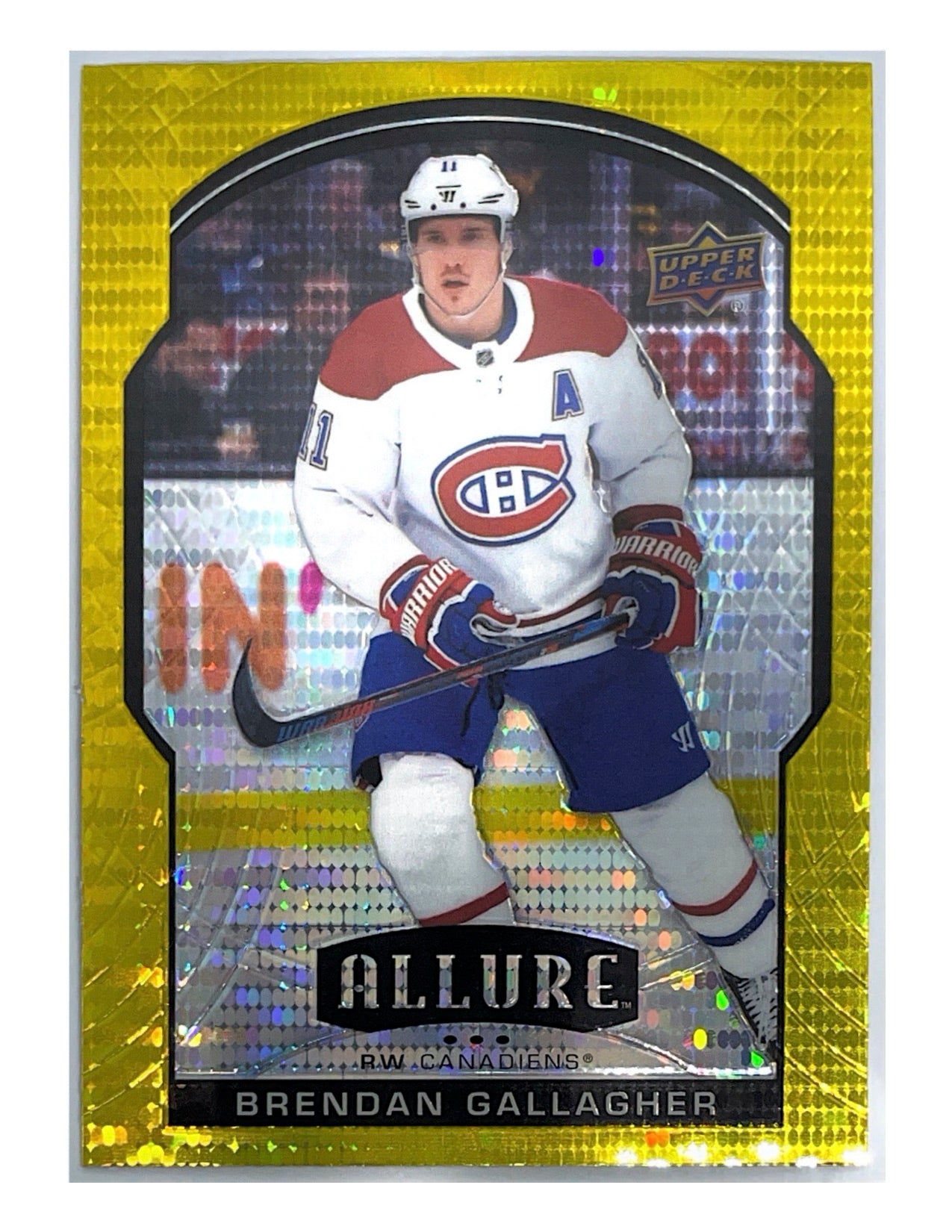 Brendan Gallagher 2020-21 Upper Deck Allure Yellow Taxi #2