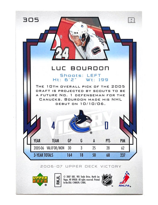 Luc Bourdon 2006-07 Upper Deck Victory Rookie #305