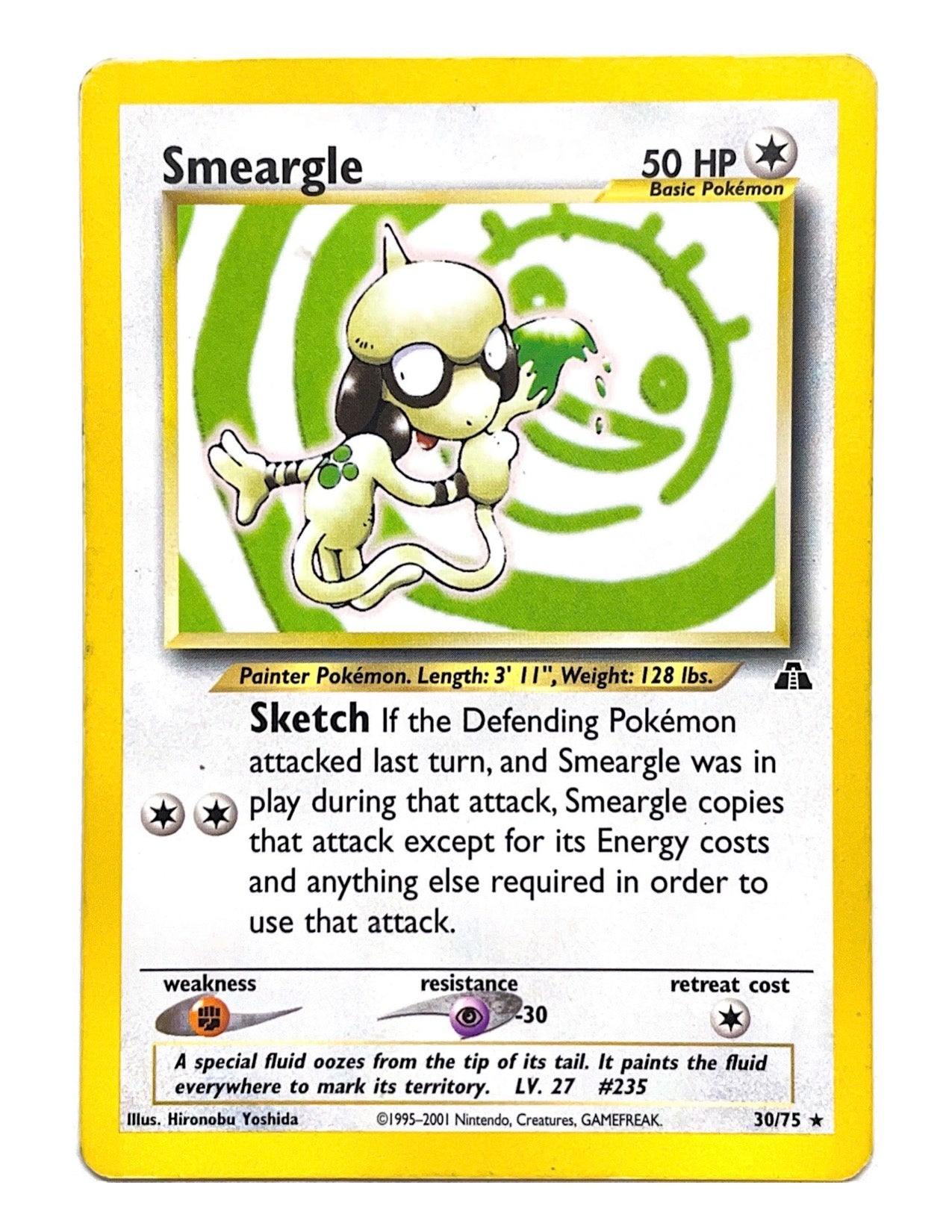 Smeargle 30/75 Rare - Unlimited - Neo Discovery