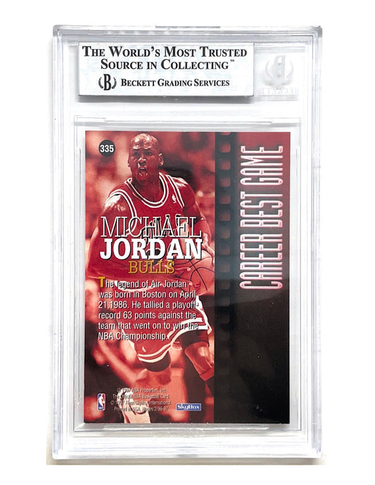 Michael Jordan 1996-97 Hoops Career Best Game #335 - BGS 8.5