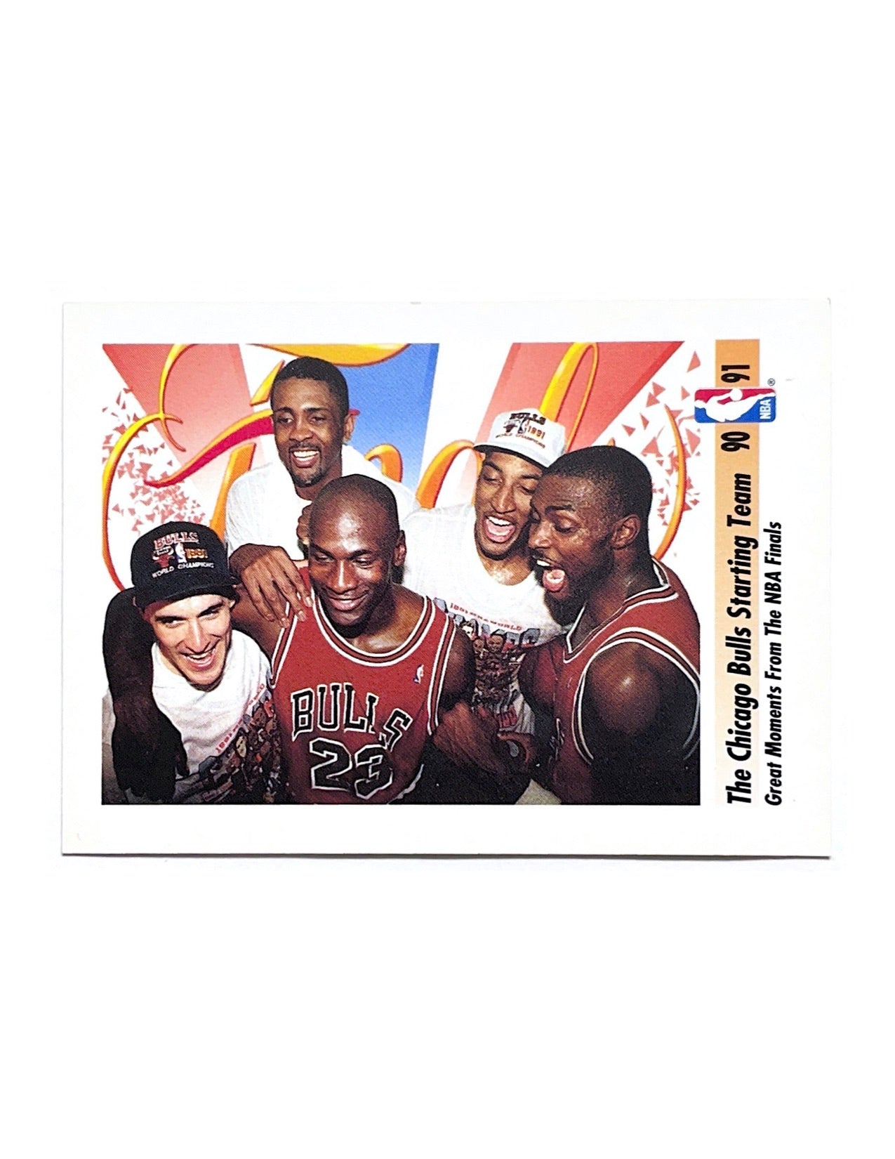 The Chicago Bulls Starting Team 1991-92 Skybox #337