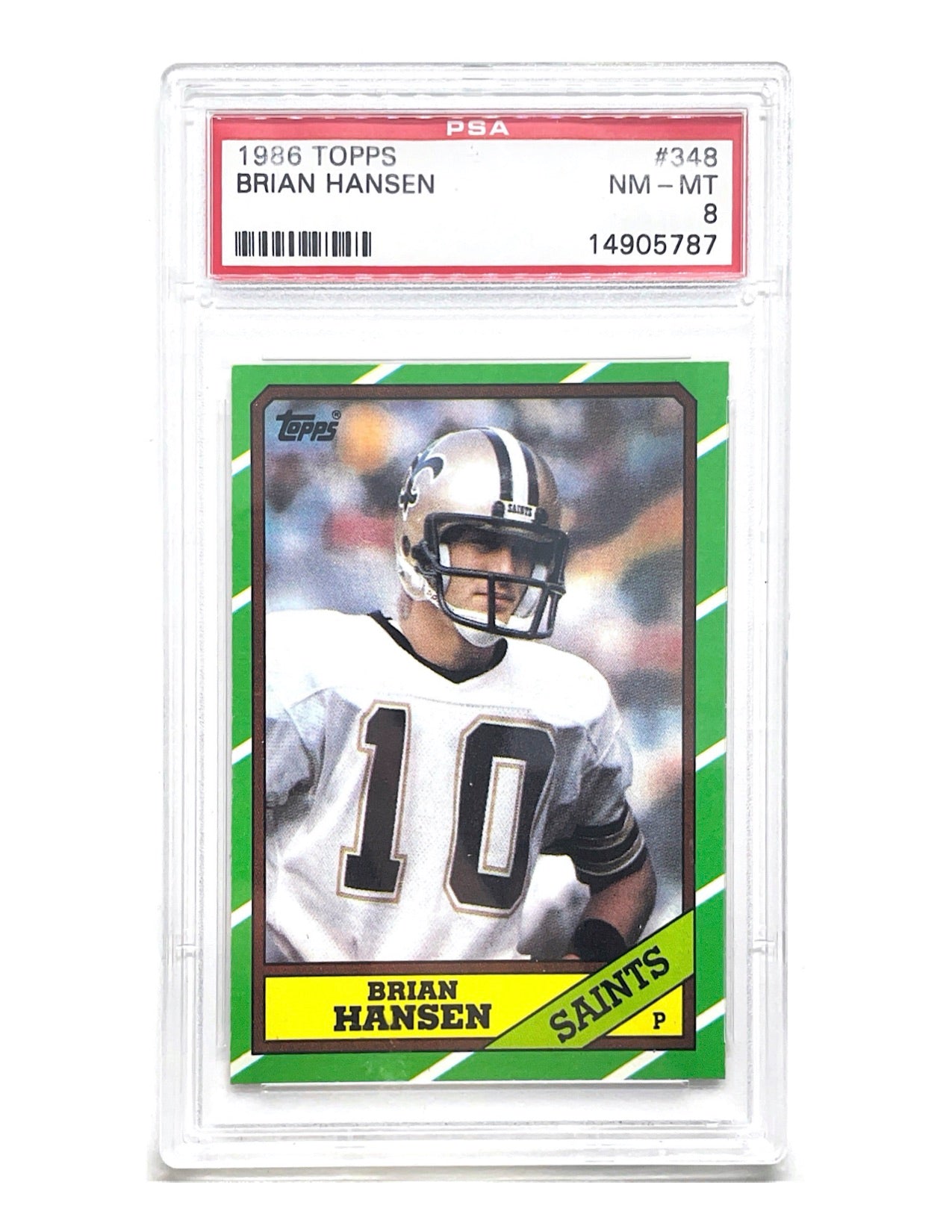 Brian Hansen 1986 Topps #348 - PSA 8