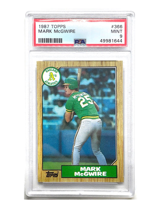 Mark McGwire 1987 Topps Rookie #366 - PSA 9