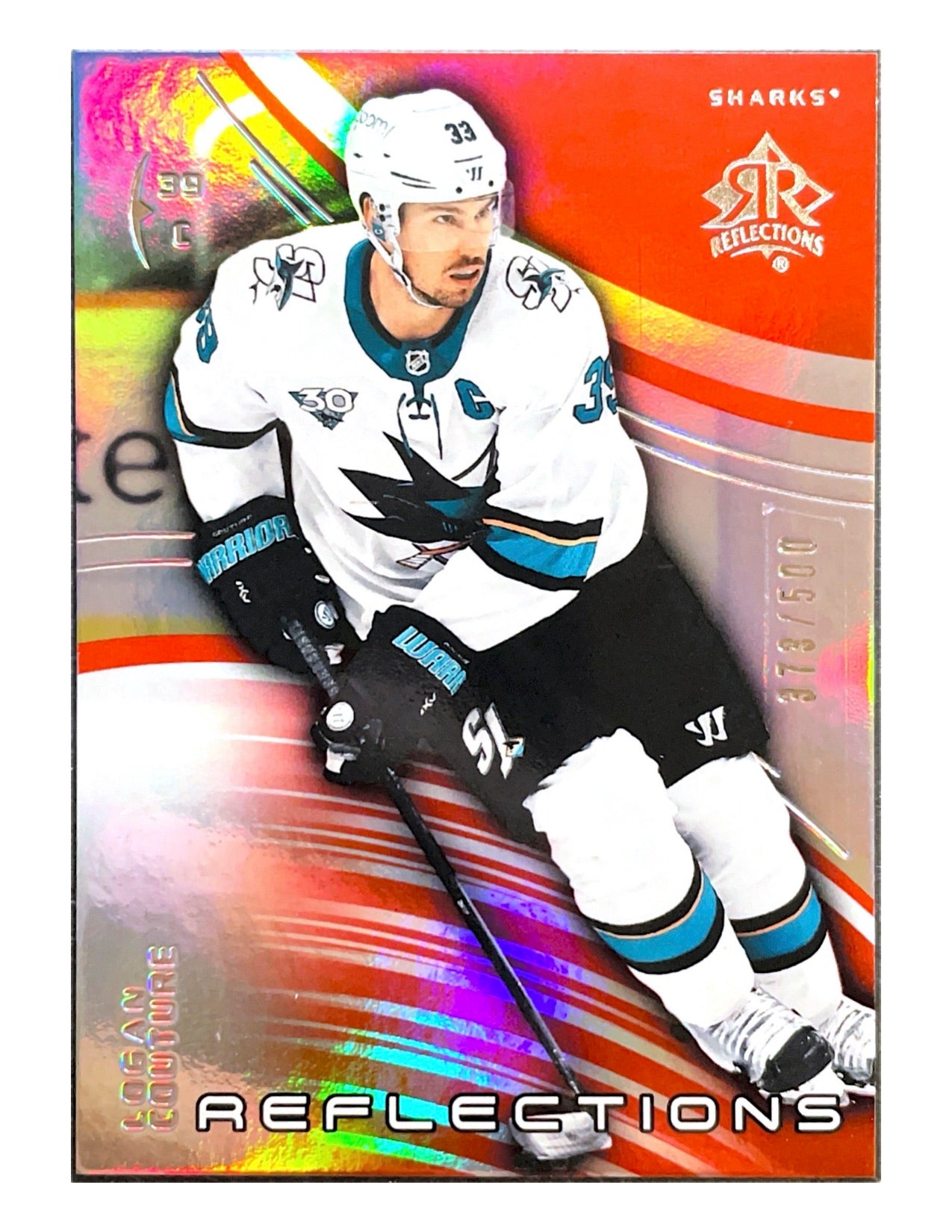 Logan Couture 2020-21 Upper Deck Extended Series Reflections Ruby #36 - 379/500