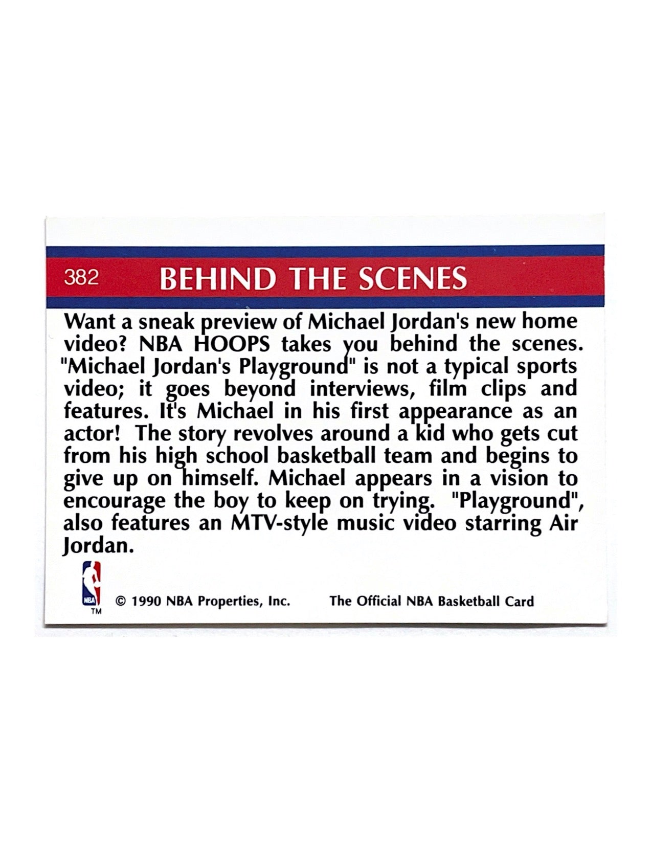 Michael Jordan's Playground 1990-91 Hoops #382