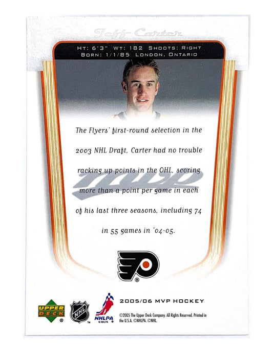 Jeff Carter 2005-06 Upper Deck MVP Rookies #407