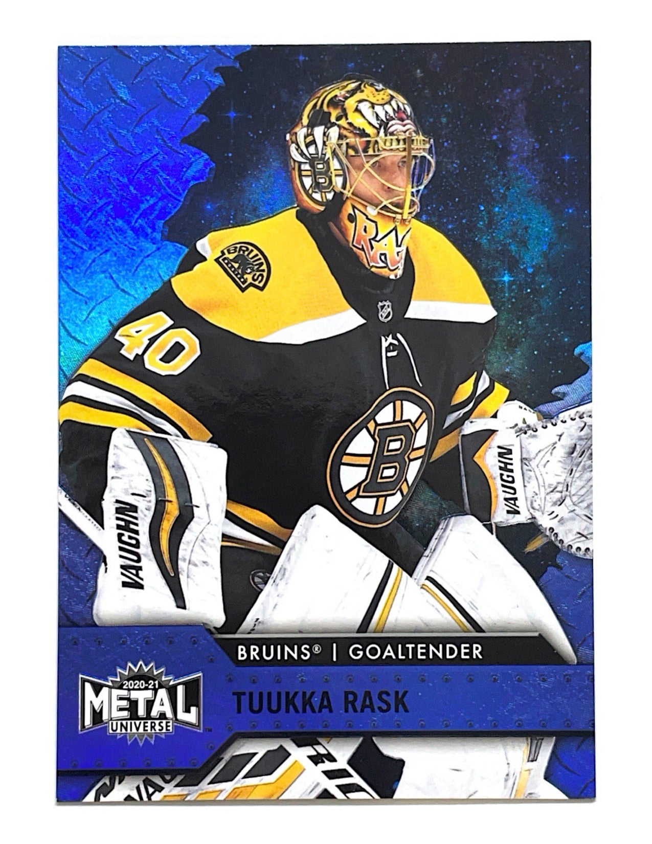 Tuukka Rask 2020-21 Upper Deck Skybox Metal Universe Blue #40