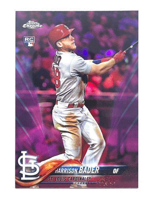 Harrison Bader 2018 Topps Chrome Pink Refractor Rookie #40