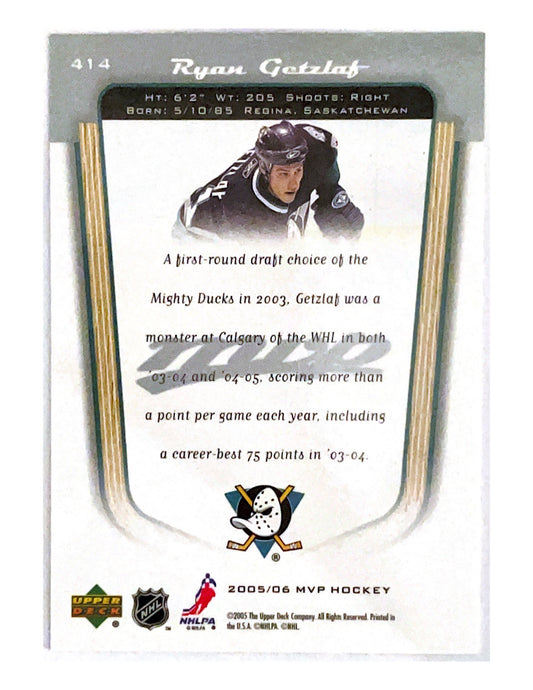 Ryan Getzlaf 2005-06 Upper Deck MVP Rookies #414