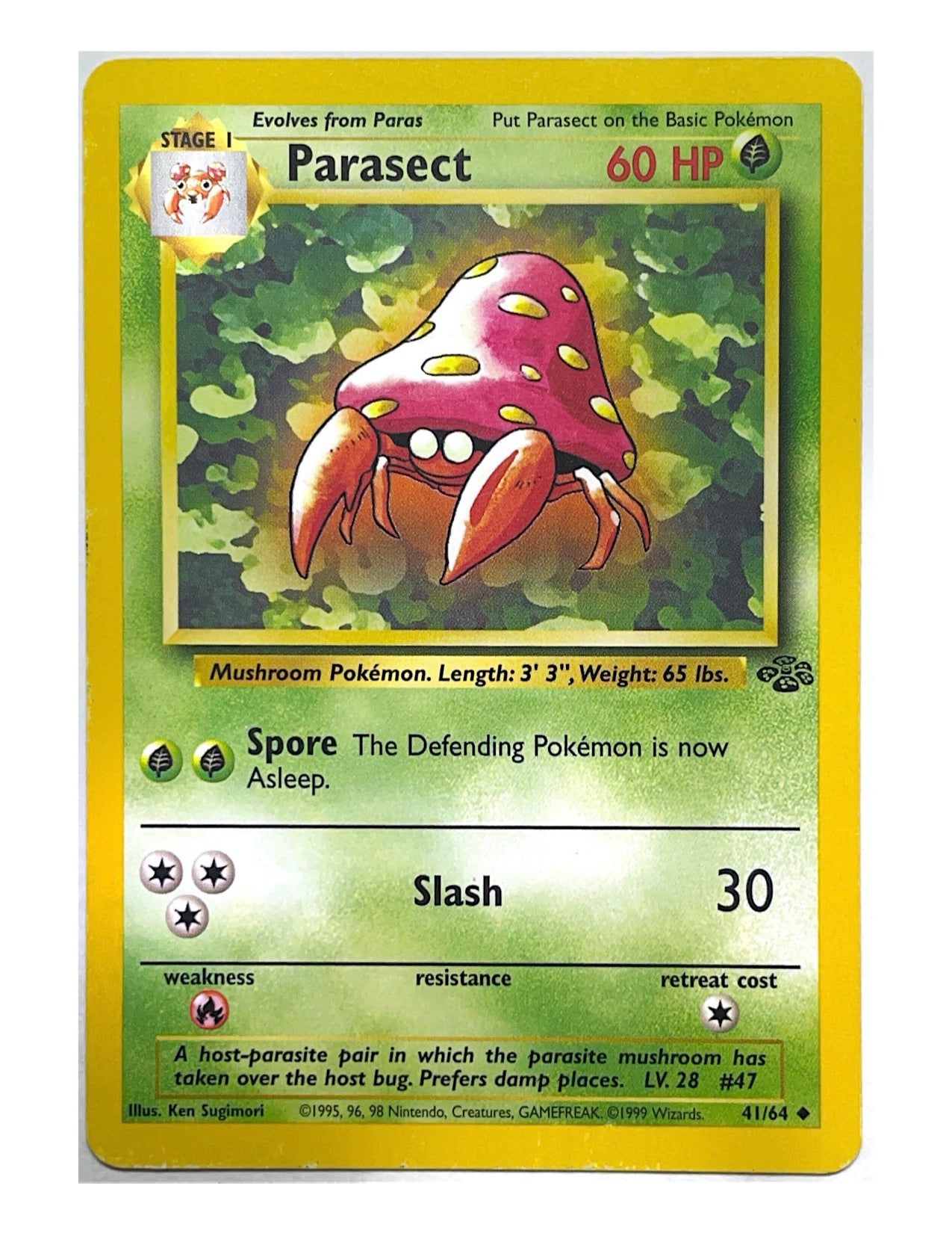 Parasect 41/64 Uncommon - Unlimited - Jungle