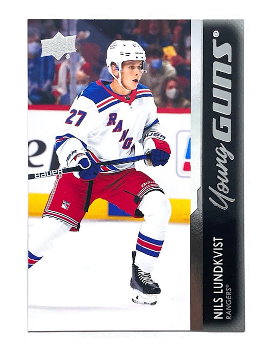 Nils Lundkvist 2021-22 Upper Deck Series 2 Young Guns #456