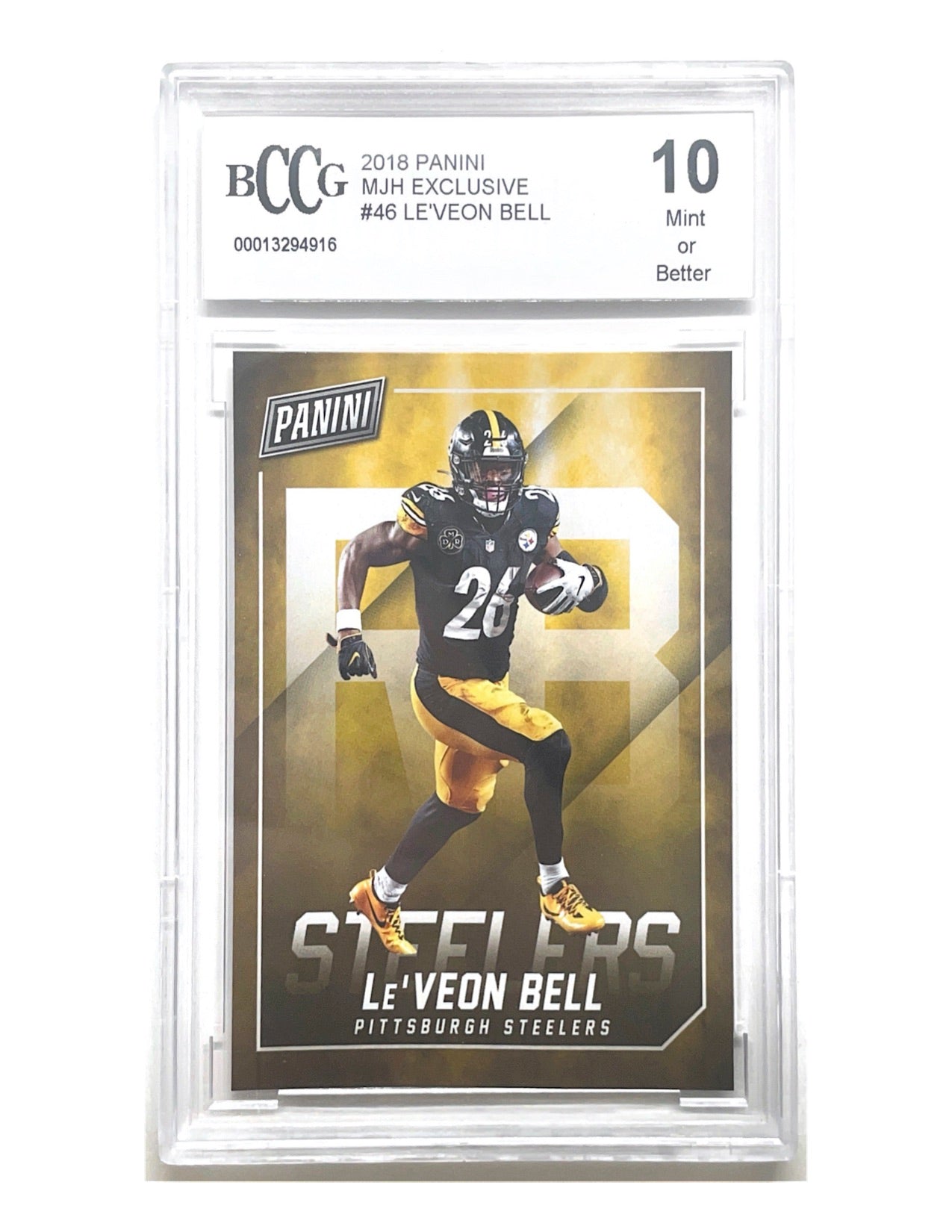 Le'Veon Bell 2018 Panini MJ Holdings Exclusive #46 - BCCG 10