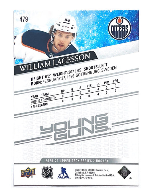 William Lagesson 2020-21 Upper Deck Series 2 Young Guns #479