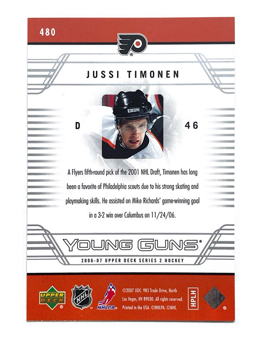 Jussi Timonen 2006-07 Upper Deck Series 2 Young Guns #480