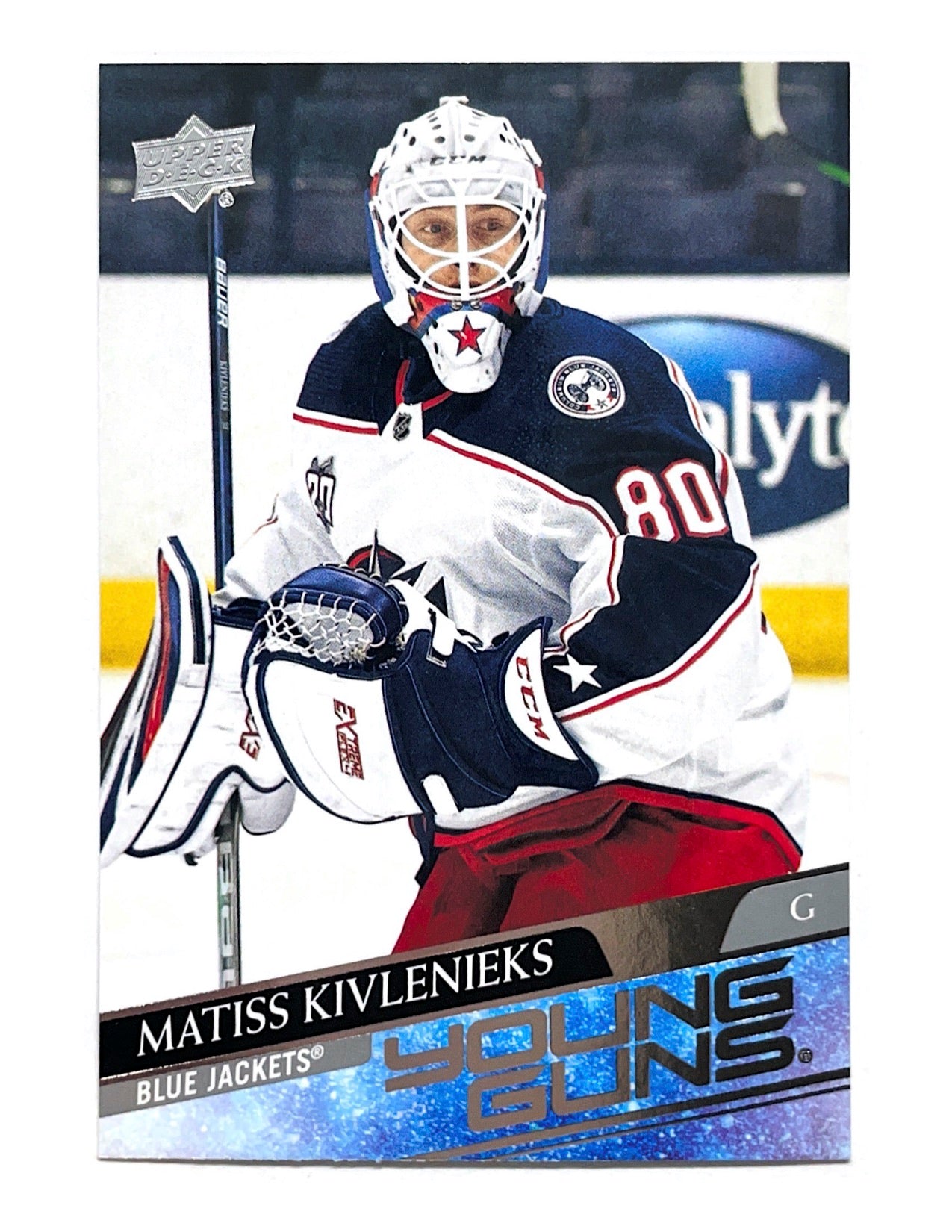 Matiss Kivlenieks 2020-21 Upper Deck Series 2 Young Guns #480