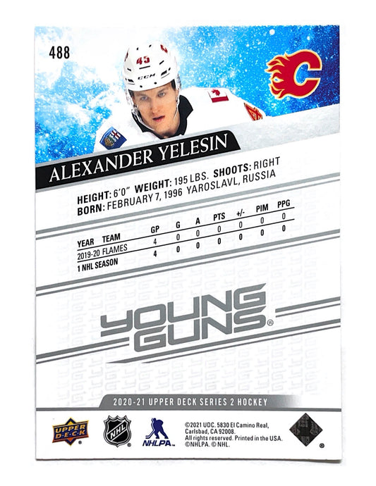 Alexander Yelesin 2020-21 Upper Deck Series 2 Young Guns #488