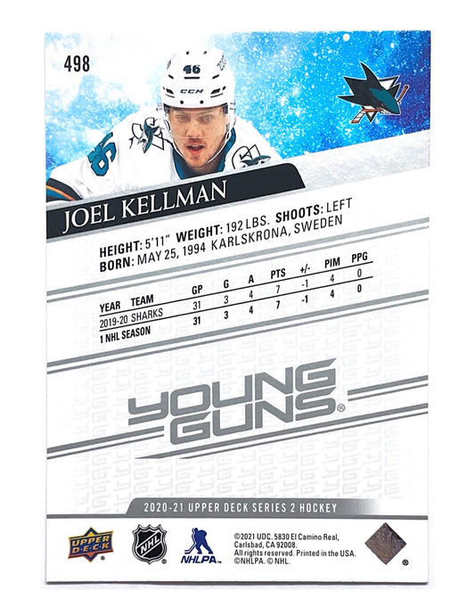 Joel Kellman 2020-21 Upper Deck Series 2 Young Guns #498