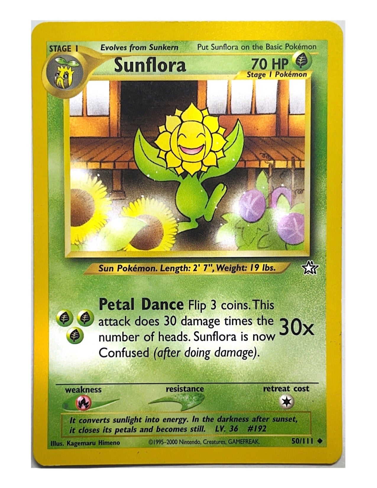 Sunflora 50/111 Uncommon - Unlimited - Neo Genesis