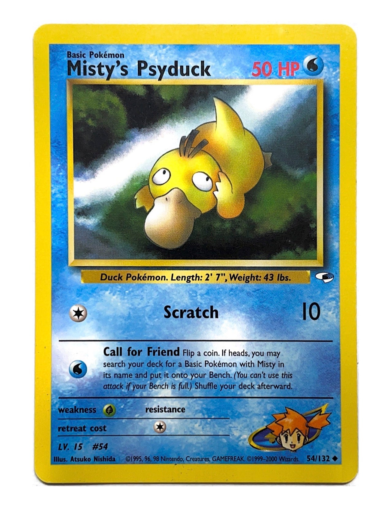 Misty's Psyduck 54/132 Uncommon - Unlimited - Gym Heroes