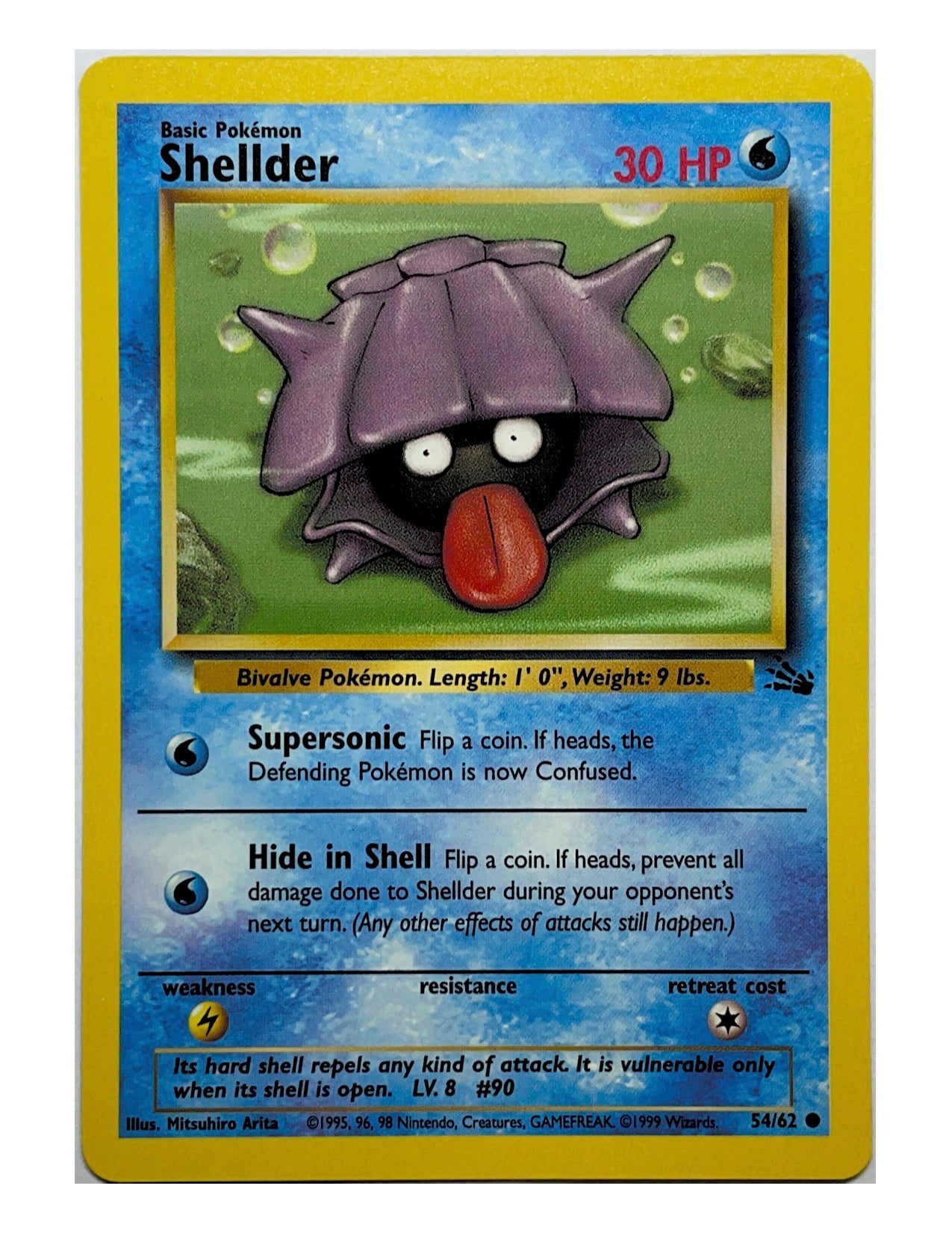 Shellder 54/62 Common - Unlimited - Fossil
